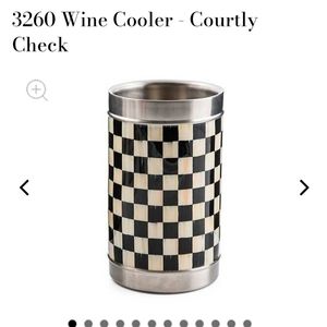 MacKenzie-Childs Courtly Check Wine Cooler